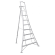 CONLWW3300 Ladder Vultur driepunts, aluminium,  1 been verstelbaar - platform - 300 cm Driepuntsladder met platfom en 1 verstelbaar been.

- platform en beugel voor extra houvast
- extreem licht en makkelijk opvouwbaar
-  brede reden die je gewicht over je voetzool verdelen
- brede klauwvoeten voorkomen wegzinken in zachte ondergrond
- alle ladders tot en met een lengte van 360 cm zijn TUV gekeurd volgens EN 131-2:2010+A2 & EN 131-3:2018

De LLW3 is tot in de kleinste details ontworpen om in alle veiligheid en comfort het onderhoud te verzorgen van moeilijk bereikbare bomen of planten. Het steunbeen vooraan kan je in een haag of naast een boomstam plaatsen om zo beter aan moeilijk bereikbare plaatsen te kunnen.

De bovenste trede waarop je mag staan is breder dan de standaardtreden zodat je je evenwicht makkelijk behoudt als je met werktuigen werkt. Helemaal bovenaan is er ook een beugel als extra houvast of om tegen te leunen.

Gewicht: 
- ladder 1,80m: 5,9 kg
- ladder 2,40m: 7,8 kg
- ladder 3,00m: 9,7 kg
- ladder 3,60m: 11,1 kg ladder LWW3